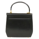 Salvatore Ferragamo Gancini Hand Bag Leather 2way Black Auth am319s-3
