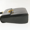Salvatore Ferragamo Gancini Hand Bag Leather 2way Black Auth am319s-4