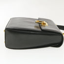 Salvatore Ferragamo Gancini Hand Bag Leather 2way Black Auth am319s-5