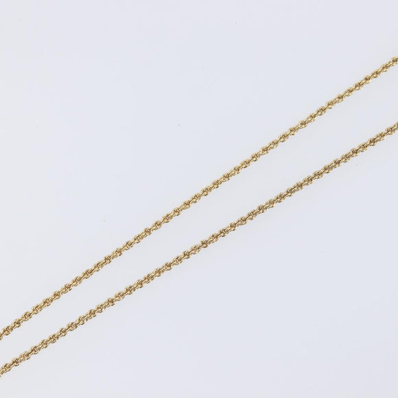 Christian Dior Necklace Metal Gold Tone Auth SK144