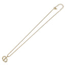Christian Dior Necklace Metal Gold Tone Auth SK144-2