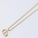 Christian Dior Necklace Metal Gold Tone Auth SK144-4