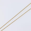 Christian Dior Necklace Metal Gold Tone Auth SK144-5