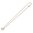 Christian Dior Necklace Metal Gold Tone Auth SK144-8
