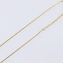 Christian Dior Rhinestone Necklace Metal Gold Tone Green Auth SK146V-6