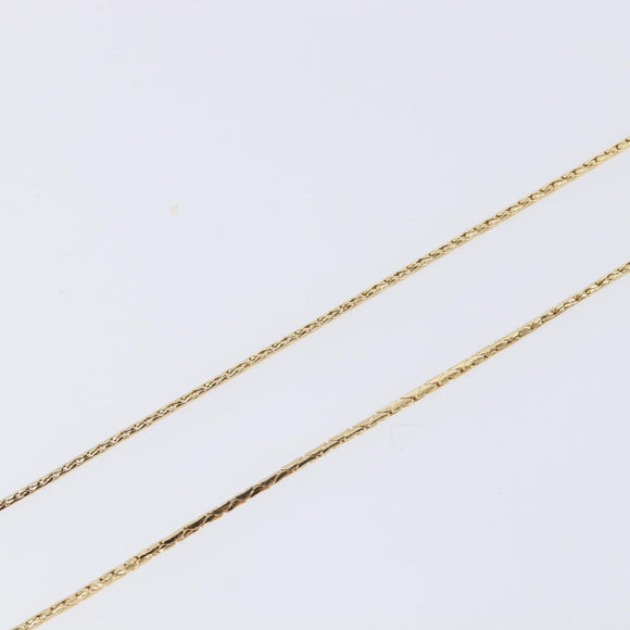 Christian Dior Necklace Metal Gold Tone Auth SK147V