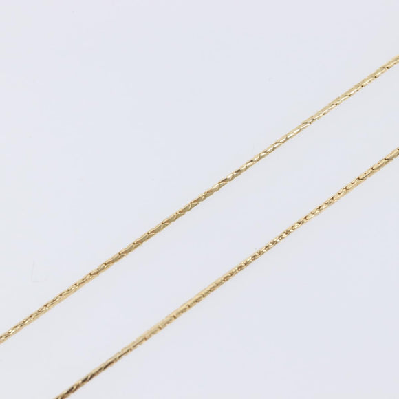 Christian Dior Necklace Metal Gold Tone Auth SK147V
