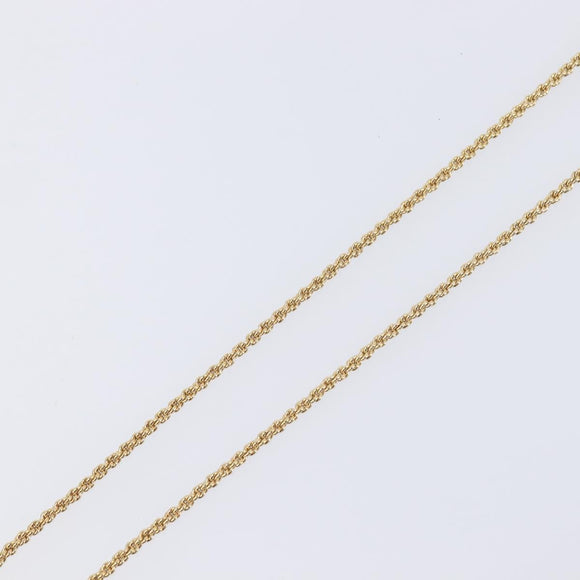 Christian Dior Teardrop Necklace Metal Gold Tone Auth SK149V