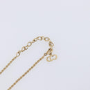Christian Dior Teardrop Necklace Metal Gold Tone Auth SK149V-16