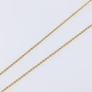 Christian Dior Teardrop Necklace Metal Gold Tone Auth SK149V-5