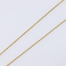 Christian Dior Teardrop Necklace Metal Gold Tone Auth SK149V-6