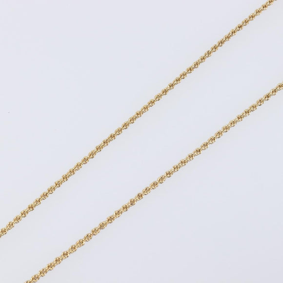 Christian Dior Teardrop Necklace Metal Gold Tone Auth SK149V