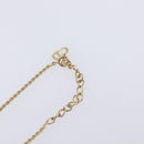 Christian Dior Teardrop Necklace Metal Gold Tone Auth SK149V-8