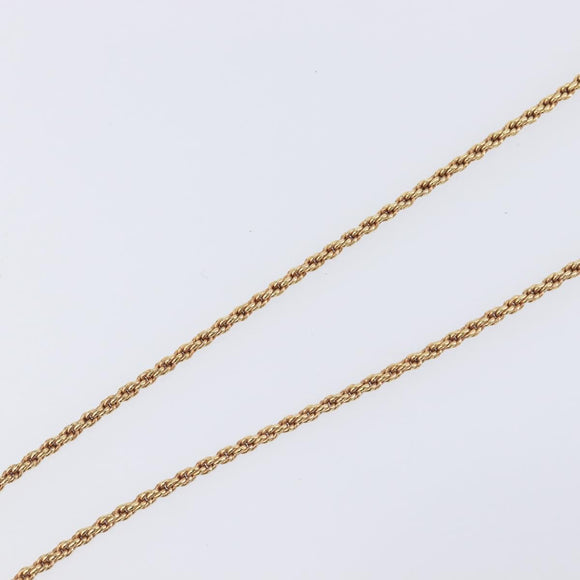 Christian Dior Necklace Metal Gold Tone Auth SK153