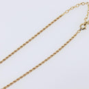 Christian Dior Necklace Metal Gold Tone Auth SK153-13