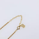 Christian Dior Necklace Metal Gold Tone Auth SK153-14