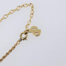 Christian Dior Necklace Metal Gold Tone Auth SK153-15