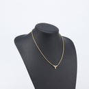 Christian Dior Necklace Metal Gold Tone Auth SK153-16