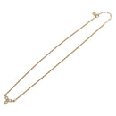 Christian Dior Necklace Metal Gold Tone Auth SK153-2