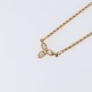 Christian Dior Necklace Metal Gold Tone Auth SK153-3