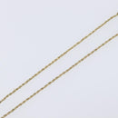 Christian Dior CD Logo Circle Necklace Metal Gold Tone Auth SK156-11