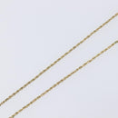 Christian Dior CD Logo Circle Necklace Metal Gold Tone Auth SK156-5