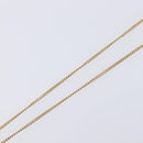 Christian Dior CD Logo Circle 2P Stone Necklace Metal Gold Tone Auth SK162-14