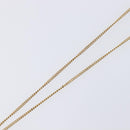 Christian Dior CD Logo Circle 2P Stone Necklace Metal Gold Tone Auth SK162-5