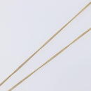 Christian Dior CD Logo Circle 2P Stone Necklace Metal Gold Tone Auth SK162-6