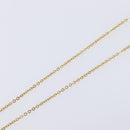 Christian Dior Logo Rhinestone Heart Necklace Metal Gold Tone Auth SK164-11