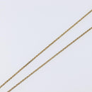 Christian Dior CD Logo Necklace Metal Gold Tone Auth SK165-12