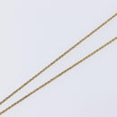 Christian Dior CD Logo Necklace Metal Gold Tone Auth SK165-5