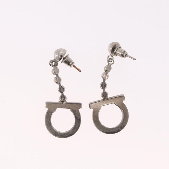 Salvatore Ferragamo Givenchy Earring Metal 2 Set Gold Tone Silver Auth SK168