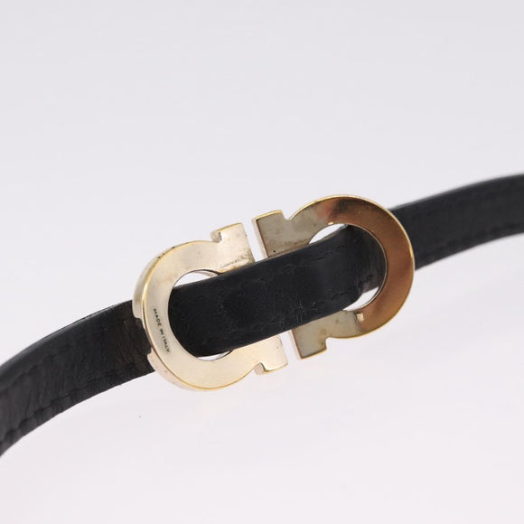 Salvatore Ferragamo Bangle Bracelet Metal 3 Set Gold Tone Silver Auth SK173