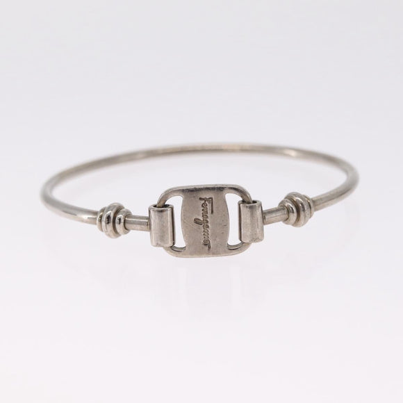 Salvatore Ferragamo Bangle Bracelet Metal 3 Set Gold Tone Silver Auth SK173