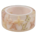 LOUIS VUITTON Berg Farandole Ring Plastic Clear Pink M65816 LV Auth SK179-1