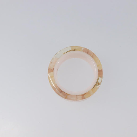 LOUIS VUITTON Berg Farandole Ring Plastic Clear Pink M65816 LV Auth SK179