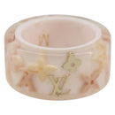 LOUIS VUITTON Berg Farandole Ring Plastic Clear Pink M65816 LV Auth SK179-2