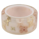 LOUIS VUITTON Berg Farandole Ring Plastic Clear Pink M65816 LV Auth SK179-3