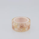 LOUIS VUITTON Berg Farandole Ring Plastic Clear Pink M65816 LV Auth SK179-5