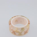 LOUIS VUITTON Berg Farandole Ring Plastic Clear Pink M65816 LV Auth SK179-6