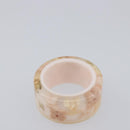 LOUIS VUITTON Berg Farandole Ring Plastic Clear Pink M65816 LV Auth SK179-9