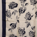 Christian Dior Scarf Silk Navy White Auth SK186-5