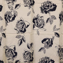 Christian Dior Scarf Silk Navy White Auth SK186-6