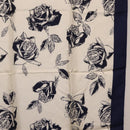 Christian Dior Scarf Silk Navy White Auth SK186-7