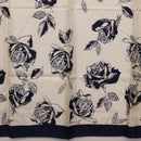 Christian Dior Scarf Silk Navy White Auth SK186-9
