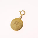 HERMES Charm Ring Metal 2 Set Gold Tone Auth SK203-10