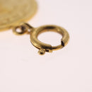 HERMES Charm Ring Metal 2 Set Gold Tone Auth SK203-11