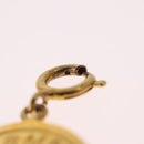 HERMES Charm Ring Metal 2 Set Gold Tone Auth SK203-12