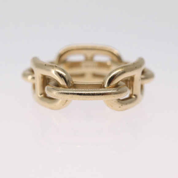 HERMES Charm Ring Metal 2 Set Gold Tone Auth SK203
